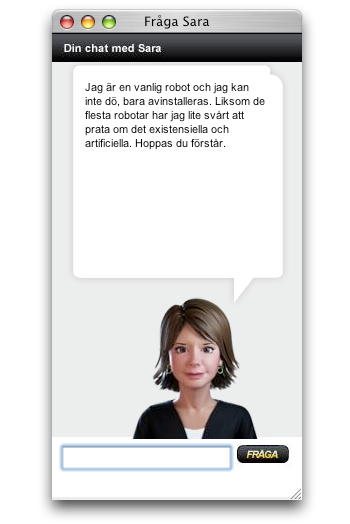 Sara svarar på frågan