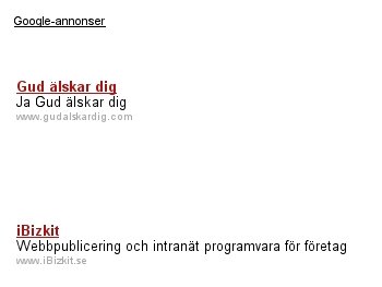 Google-reklam på knuff.se