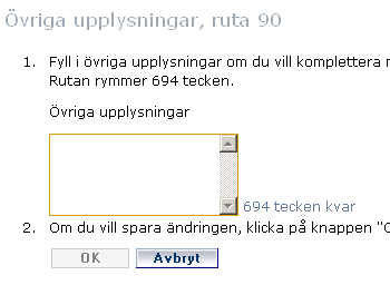 Ruta 90 på Inkomstdeklarationen