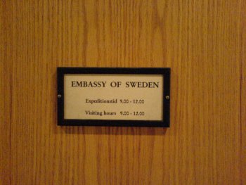 Dörren till ambassaden